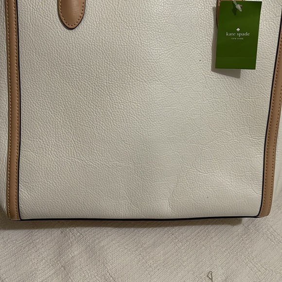 KATE SPADE - white Caroline lane forester tote- NWT - Picture 14 of 15